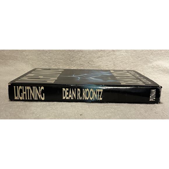 Lightning by Dean Koontz (1988, HCDJ) BCE Edition, Vintage Horror Novel, Rare - Picture 6 of 8